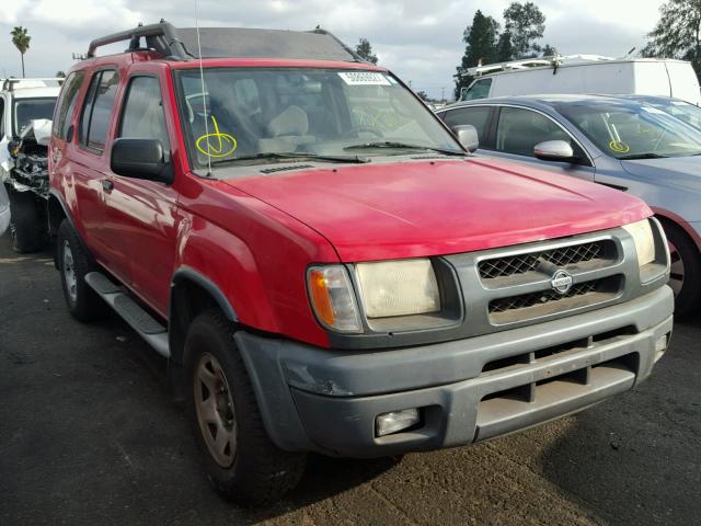 5N1ED28T2YC605535 - 2000 NISSAN XTERRA XE RED photo 1