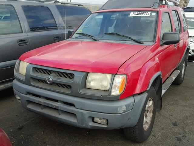 5N1ED28T2YC605535 - 2000 NISSAN XTERRA XE RED photo 10