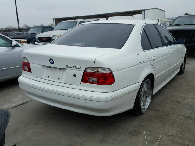 WBADT33461GF40759 - 2001 BMW 525 I WHITE photo 4