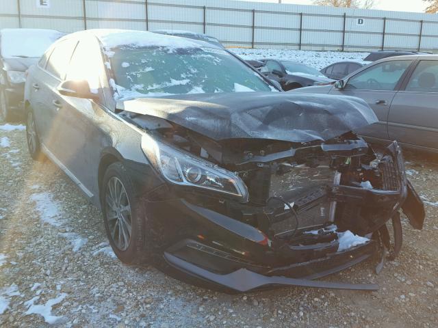 5NPE34AF6FH132604 - 2015 HYUNDAI SONATA SPO BLACK photo 1