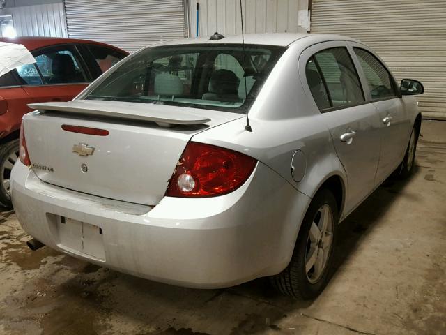 1G1AL54F957511592 - 2005 CHEVROLET COBALT LS SILVER photo 4