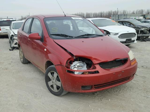 KL1TD56646B636855 - 2006 CHEVROLET AVEO BASE RED photo 1