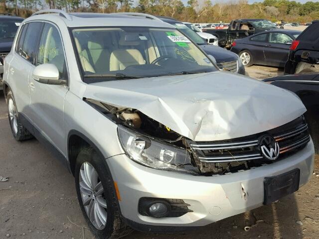 WVGAV3AX1EW537933 - 2014 VOLKSWAGEN TIGUAN S SILVER photo 1