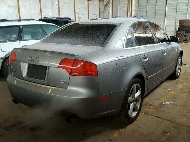 WAUDH78E07A063541 - 2007 AUDI A4 3.2 QUA SILVER photo 4