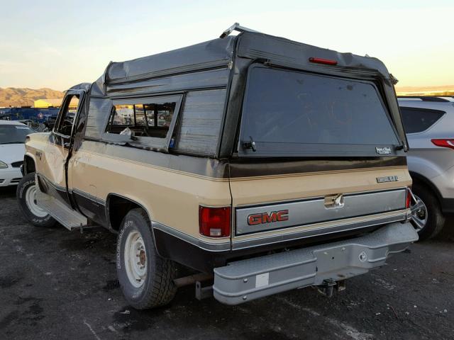 2GTEK24C3F1540875 - 1985 GMC K2500 BROWN photo 3