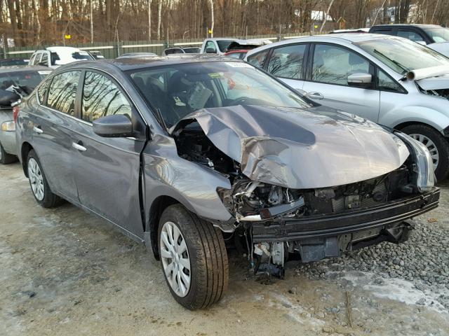 3N1AB7AP2HY235829 - 2017 NISSAN SENTRA S GRAY photo 1