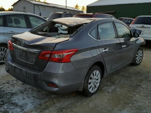 3N1AB7AP2HY235829 - 2017 NISSAN SENTRA S GRAY photo 4