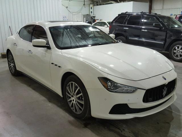 ZAM57RTA1E1096387 - 2014 MASERATI GHIBLI S WHITE photo 1