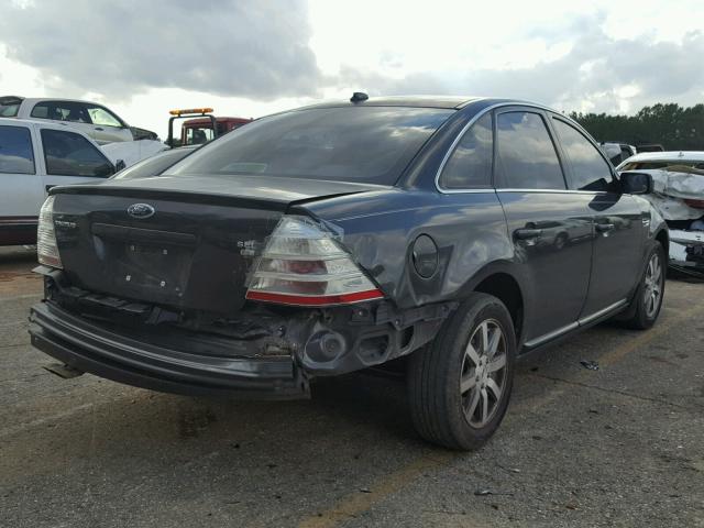 1FAHP27WX8G151697 - 2008 FORD TAURUS SEL GRAY photo 4