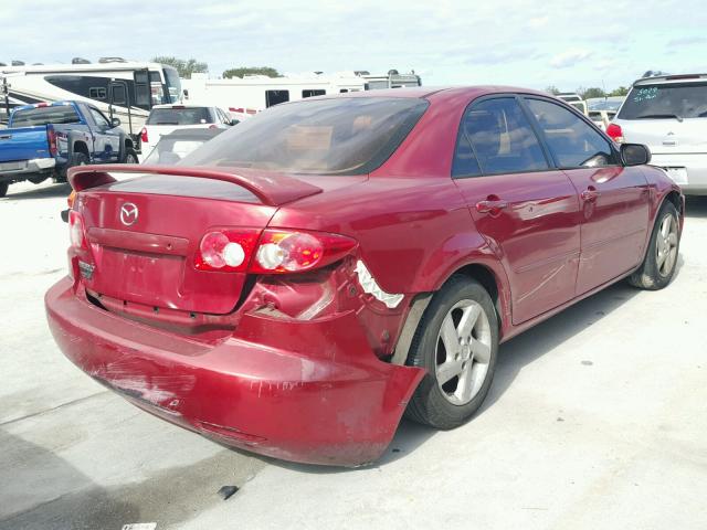 1YVFP80C335M21145 - 2003 MAZDA 6 I RED photo 4