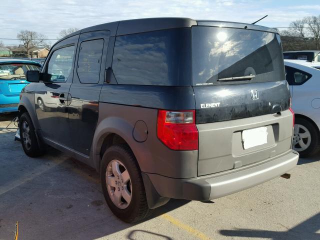 5J6YH18354L003832 - 2004 HONDA ELEMENT LX BLACK photo 3