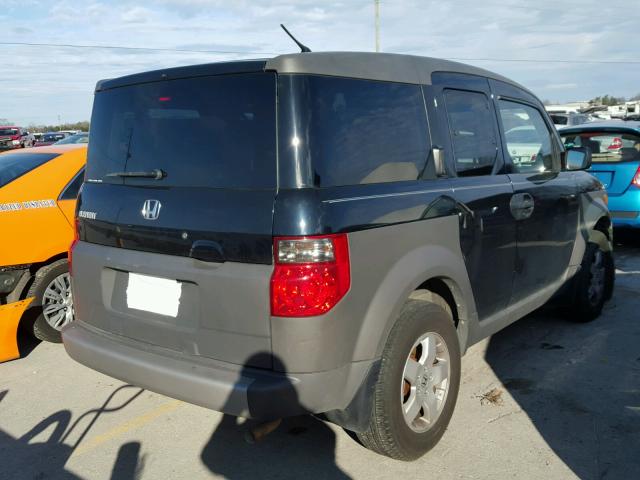 5J6YH18354L003832 - 2004 HONDA ELEMENT LX BLACK photo 4