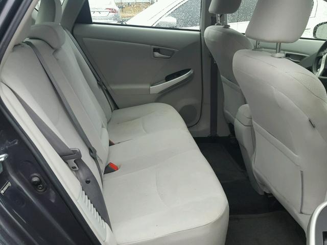 JTDKN3DU5C5481430 - 2012 TOYOTA PRIUS GRAY photo 6