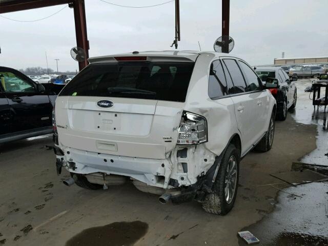 2FMDK48C89BA44403 - 2009 FORD EDGE SEL WHITE photo 4