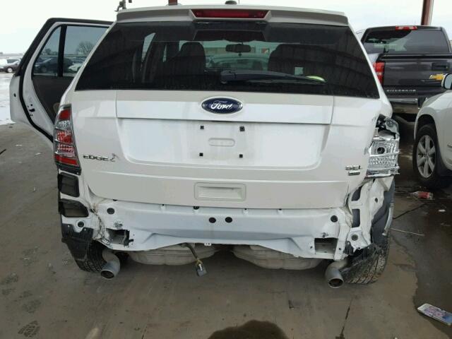 2FMDK48C89BA44403 - 2009 FORD EDGE SEL WHITE photo 9