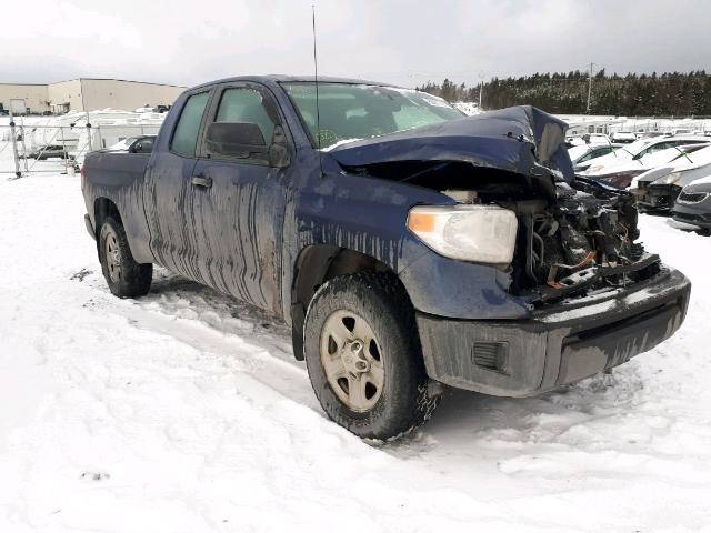 5TFUY5F12EX360733 - 2014 TOYOTA TUNDRA DOU BLUE photo 1