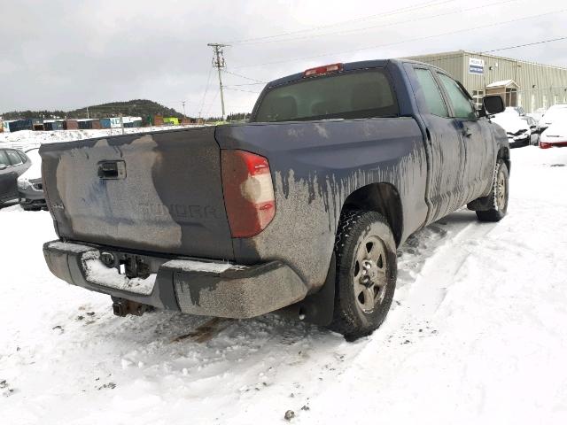 5TFUY5F12EX360733 - 2014 TOYOTA TUNDRA DOU BLUE photo 4