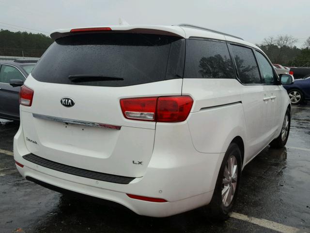 KNDMB5C19G6083495 - 2016 KIA SEDONA LX WHITE photo 4