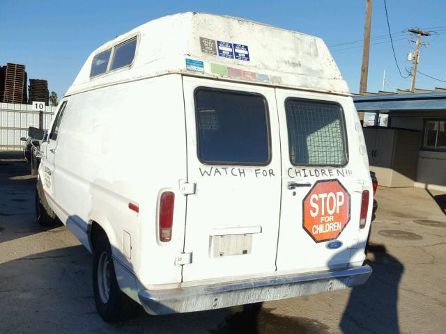 1FTDE14Y2LHB23734 - 1990 FORD ECONOLINE WHITE photo 3