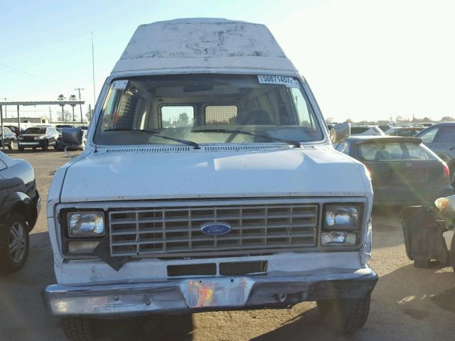 1FTDE14Y2LHB23734 - 1990 FORD ECONOLINE WHITE photo 9