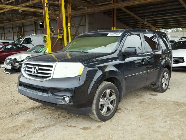 5FNYF3H76CB028654 - 2012 HONDA PILOT EXLN BLACK photo 2