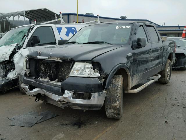 1FTPW14585KE62326 - 2005 FORD F150 SUPER BLACK photo 2