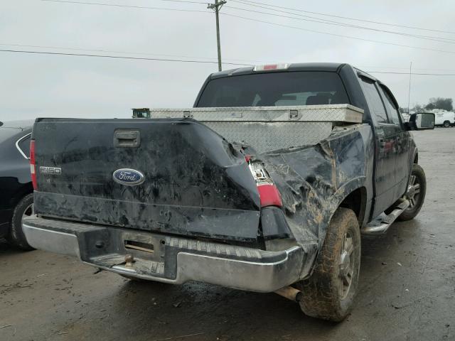 1FTPW14585KE62326 - 2005 FORD F150 SUPER BLACK photo 4