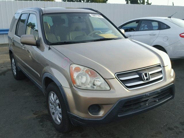 JHLRD78996C034438 - 2006 HONDA CR-V SE GOLD photo 1