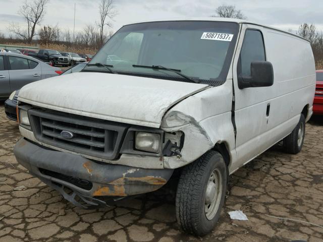 1FTRE14W25HA68418 - 2005 FORD ECONOLINE WHITE photo 2