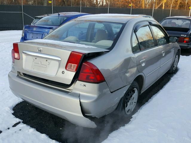 2HGES16662H545668 - 2002 HONDA CIVIC LX SILVER photo 4