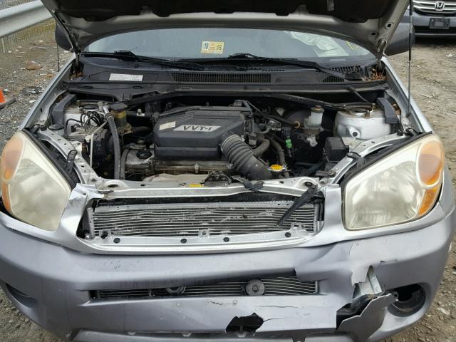 JTEHD20V056030940 - 2005 TOYOTA RAV4 SILVER photo 7