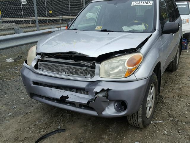 JTEHD20V056030940 - 2005 TOYOTA RAV4 SILVER photo 9