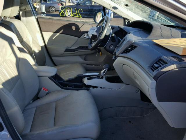 19XFB2F91CE332451 - 2012 HONDA CIVIC EXL SILVER photo 5