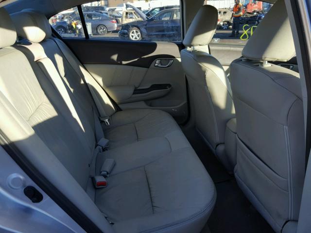 19XFB2F91CE332451 - 2012 HONDA CIVIC EXL SILVER photo 6