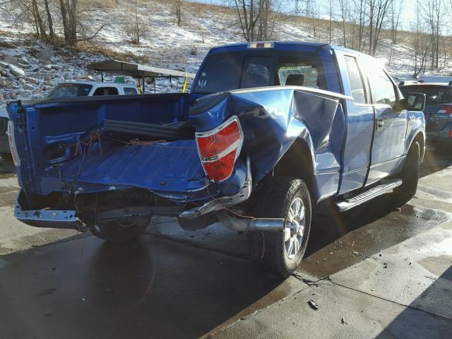 1FTFX1EF5CFB35369 - 2012 FORD F150 SUPER BLUE photo 4