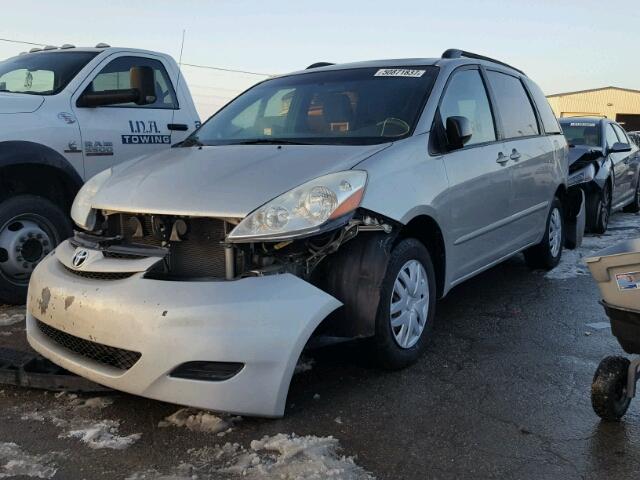 5TDKK4CC3AS309895 - 2010 TOYOTA SIENNA CE SILVER photo 2