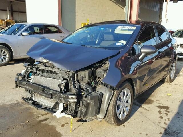 KNADN4A3XC6084796 - 2012 KIA RIO EX BLACK photo 2