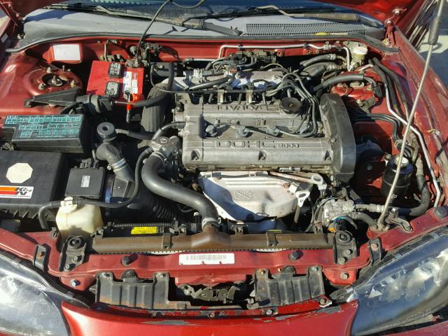 4A3AX55F2VE052957 - 1997 MITSUBISHI ECLIPSE SP RED photo 7