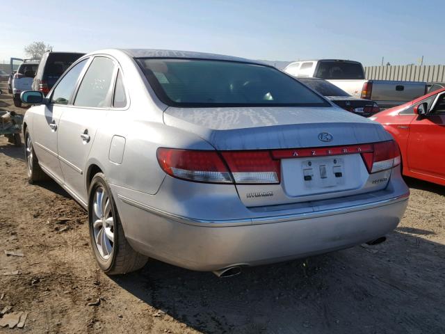 KMHFC46F66A053630 - 2006 HYUNDAI AZERA SE SILVER photo 3