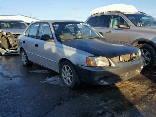 KMHCG45C22U401446 - 2002 HYUNDAI ACCENT GL SILVER photo 1