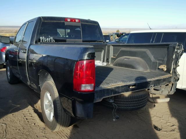 1D7RB1GP8BS632025 - 2011 DODGE RAM 1500 BLACK photo 3