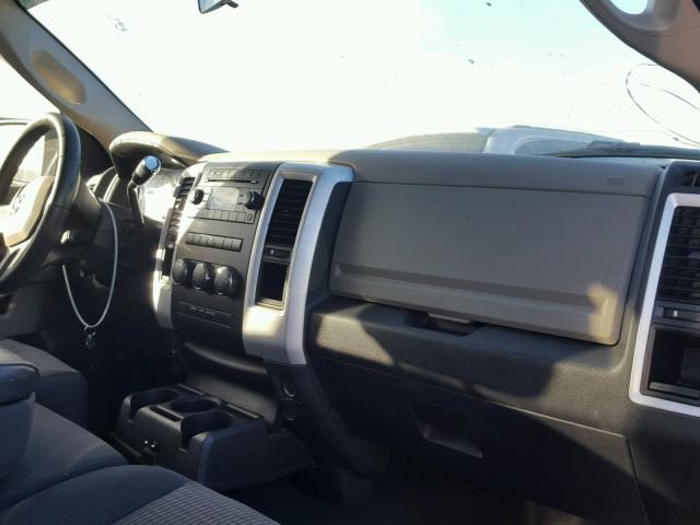 1D7RB1GP8BS632025 - 2011 DODGE RAM 1500 BLACK photo 9