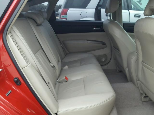 JTDKB20U897879480 - 2009 TOYOTA PRIUS RED photo 6