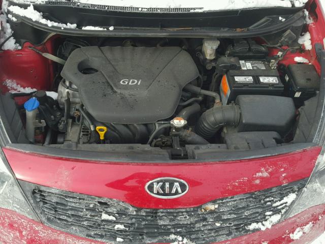 KNADM4A3XC6056161 - 2012 KIA RIO LX RED photo 7