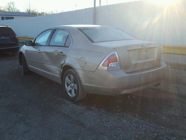 3FAFP07Z96R166090 - 2006 FORD FUSION SE BEIGE photo 3