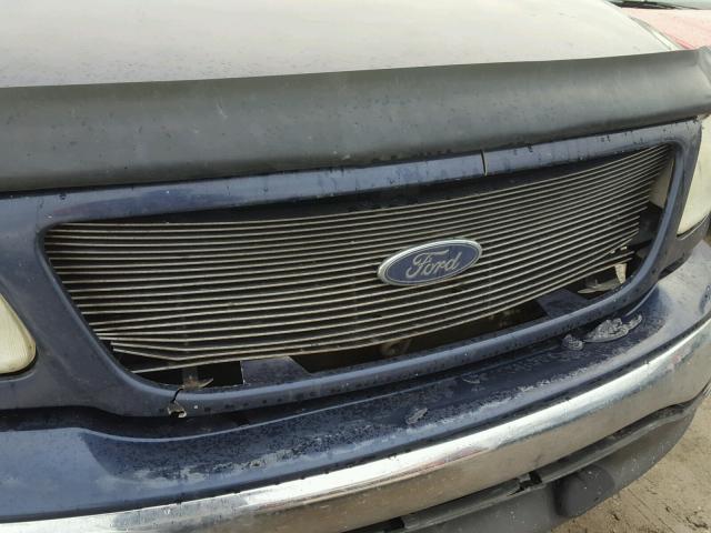 1FTRX172X3NA44109 - 2003 FORD F150 BLUE photo 9