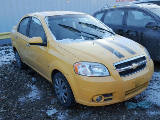 KL1TG56E29B343393 - 2009 CHEVROLET AVEO LT YELLOW photo 1