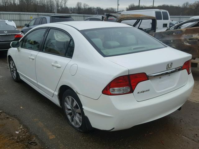 19XFA1F88AE054116 - 2010 HONDA CIVIC EX WHITE photo 3