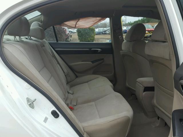 19XFA1F88AE054116 - 2010 HONDA CIVIC EX WHITE photo 6