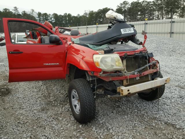 3TMJU62N57M045981 - 2007 TOYOTA TACOMA DOU RED photo 1